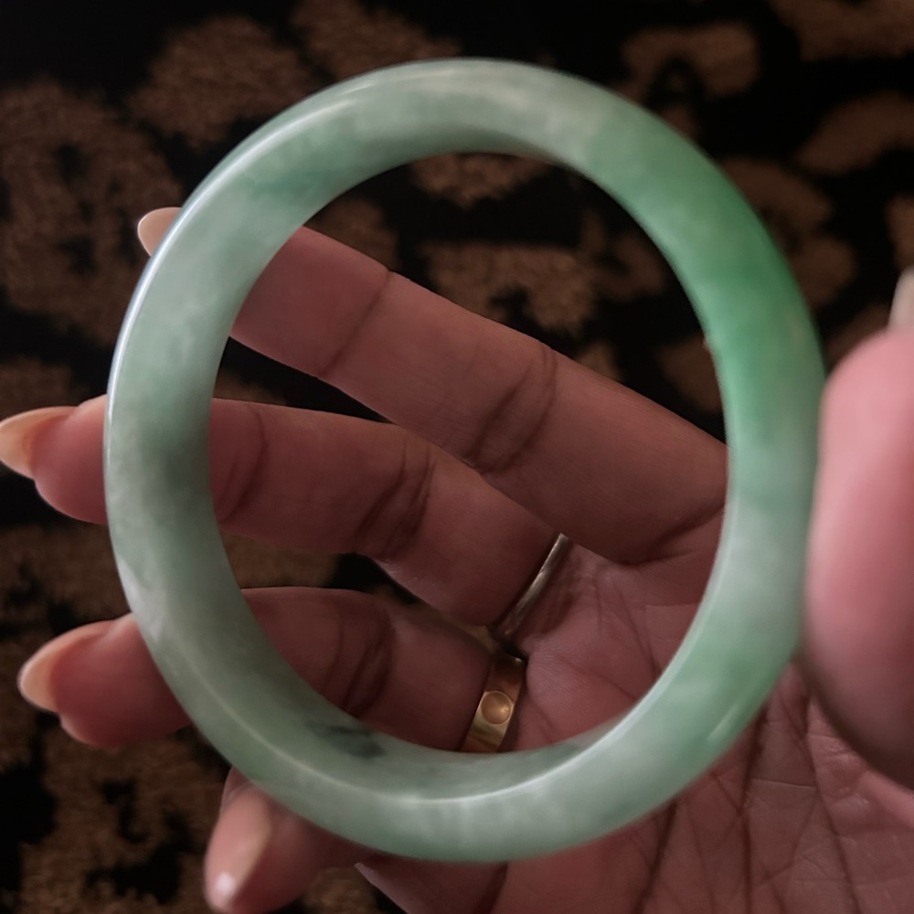 Dyed Jade Bangle from Macys